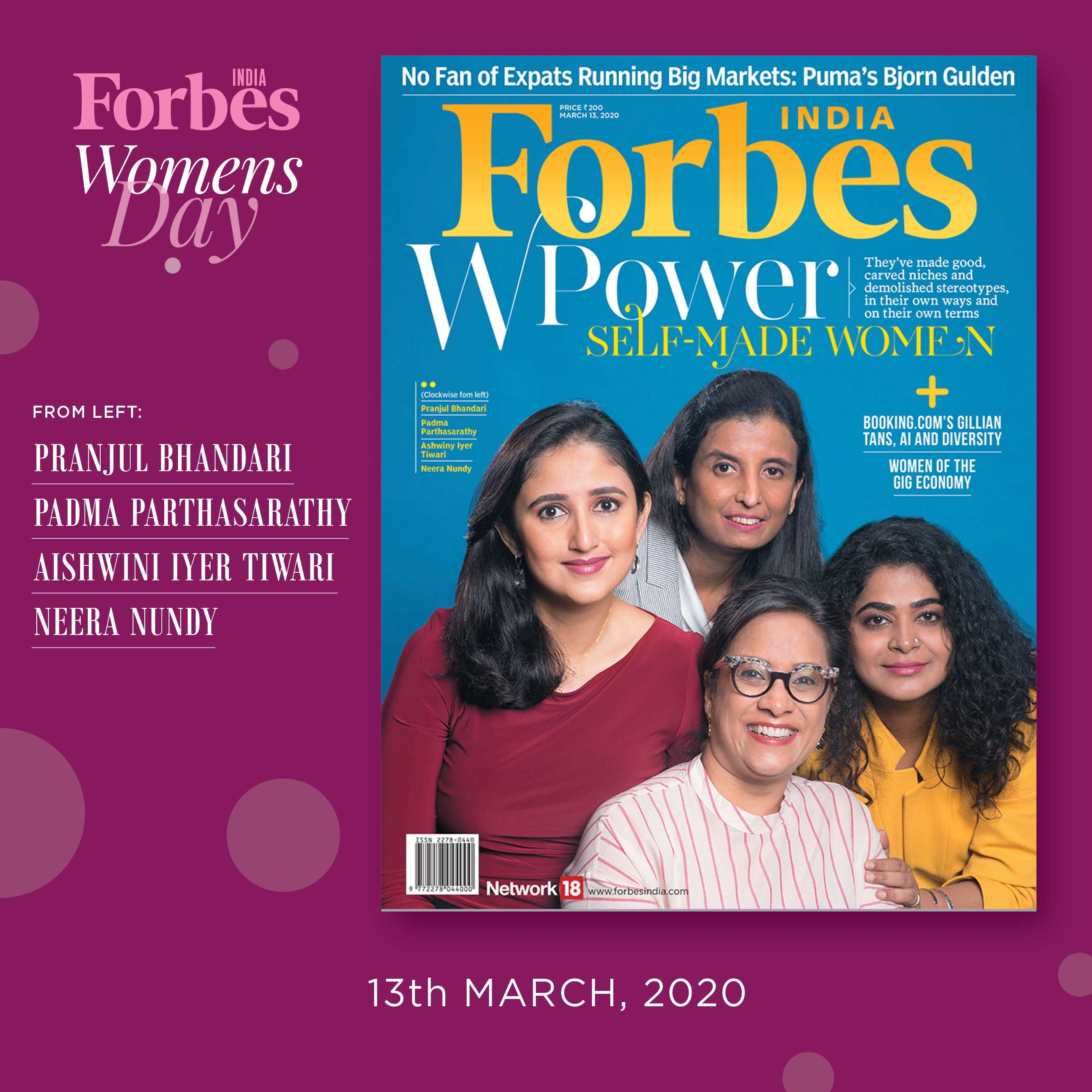 International Women's Day: Inspiring women featured on the cover of Forbes India
