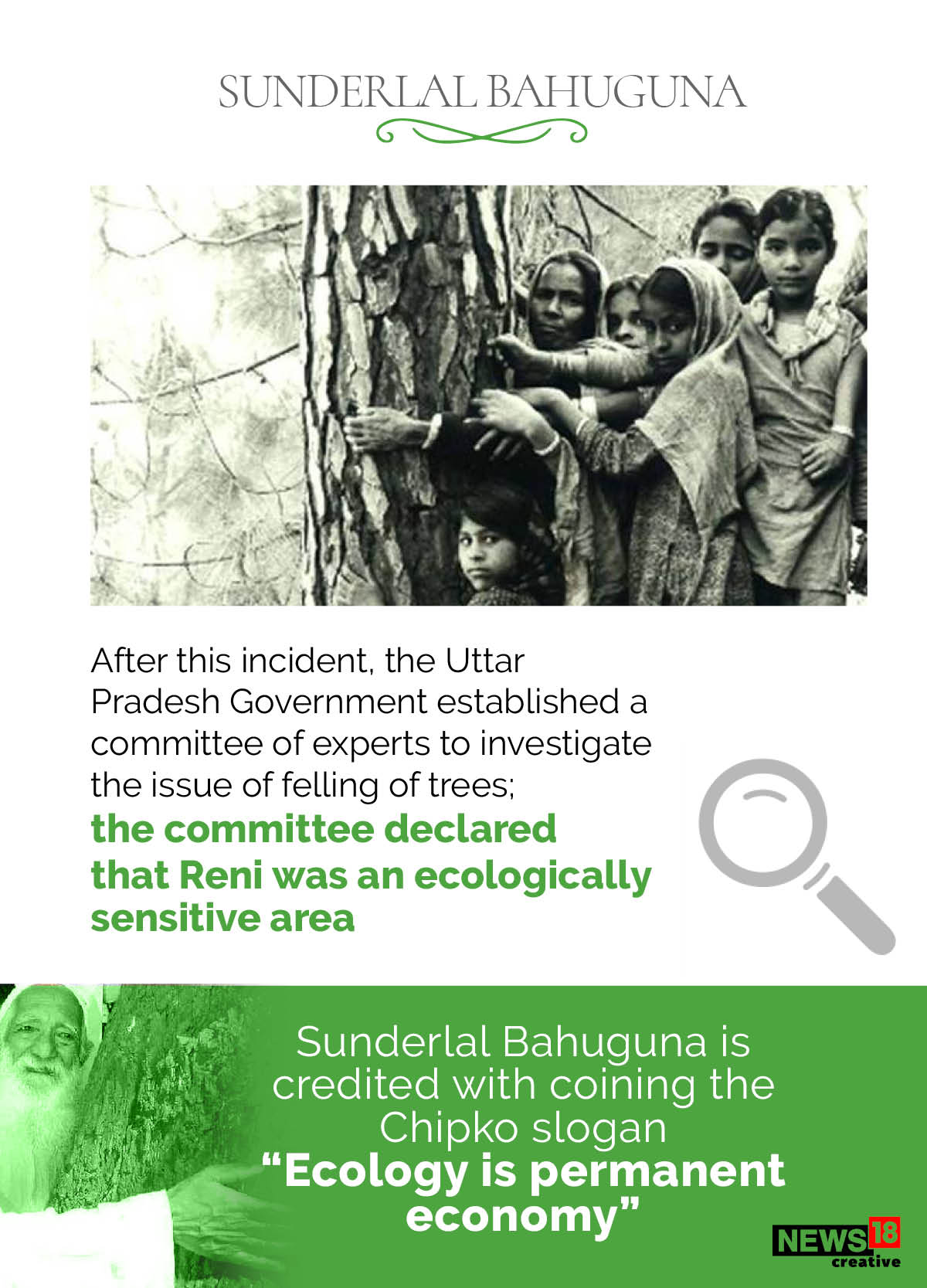Sunderlal Bahuguna and the story of Chipko movement