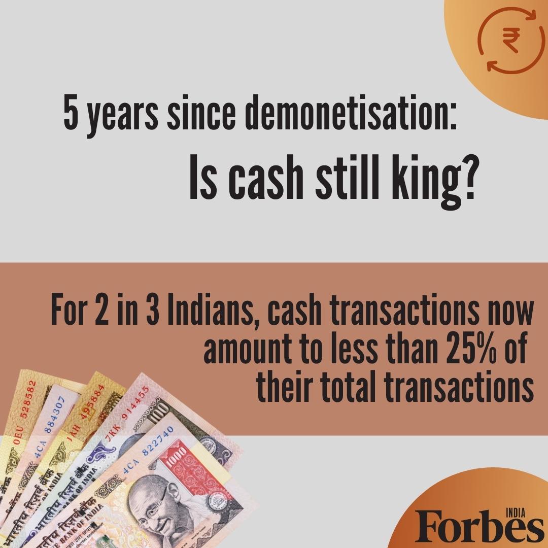 Cash is still king five years after demonetisation