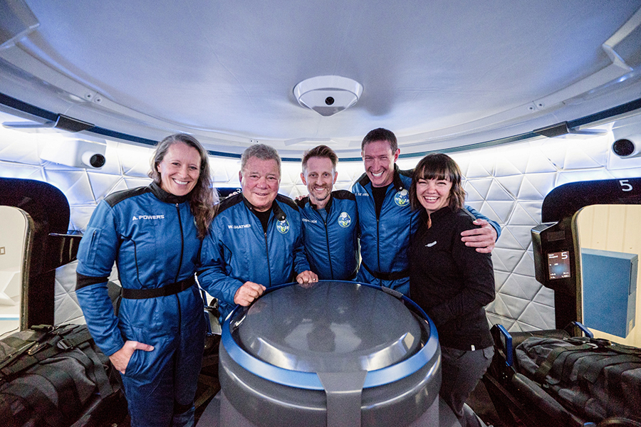 In a Blue Origin rocket, William Shatner finally goes to space