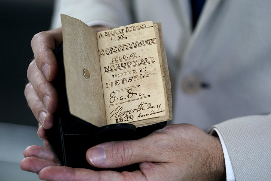 Tiny Bronte book, unseen for a century, goes on sale in New York