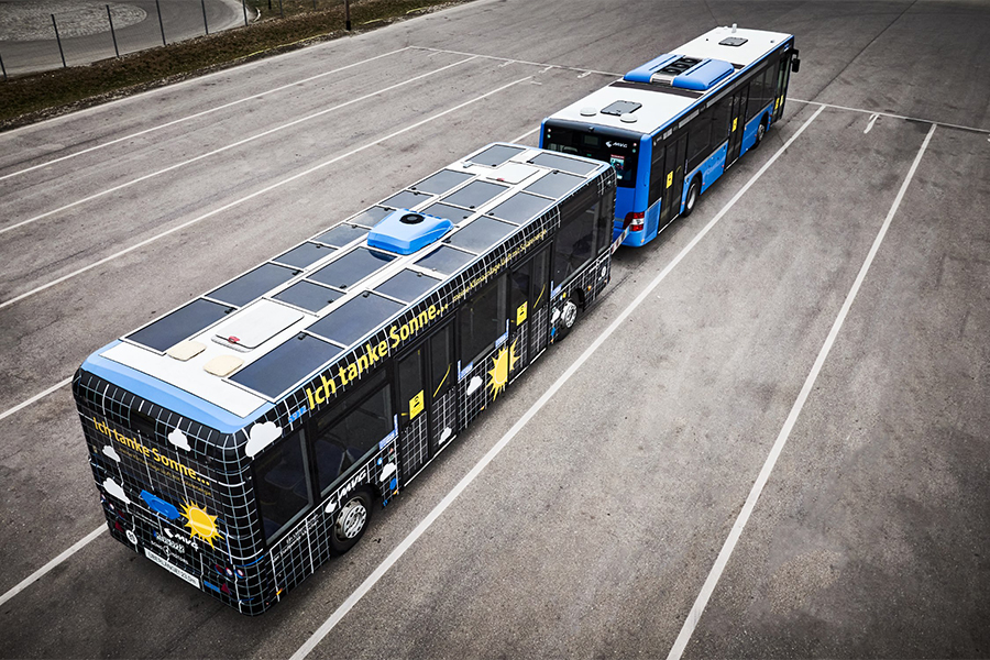 Solar bus technology is hitting the streets of Munich