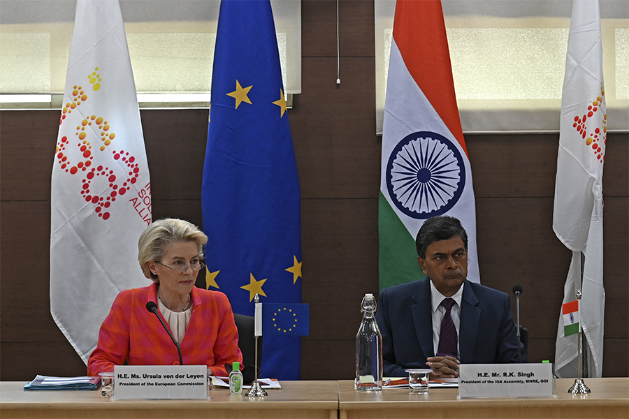 EU President Ursula von der Leyen in India with Ukraine on agenda