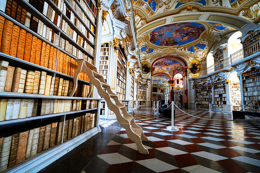 Fairytale Admont abbey library takes online stardom in its stride