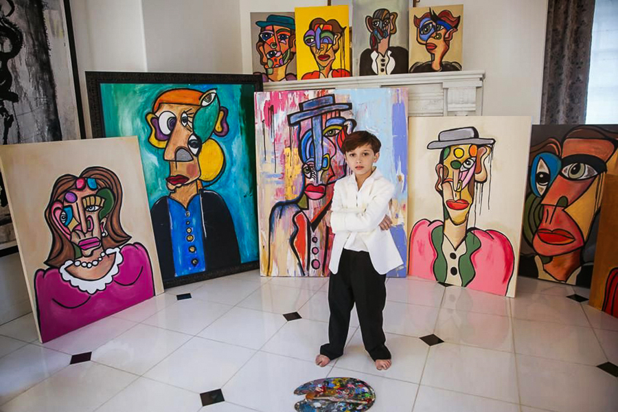 Who is Andres Valencia, the 10-year-old who's got the art market in a frenzy?