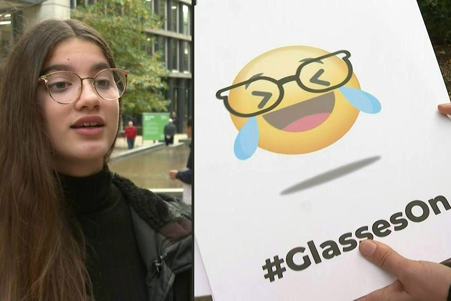 Glasses on: UK schoolgirl campaigns to make glasses cool with new emojis