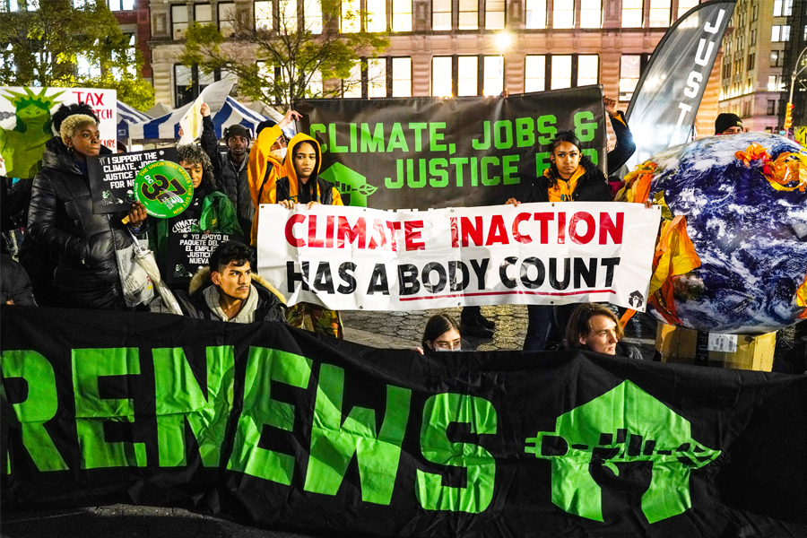 Photo of the day: Fight for climate, job, and justice