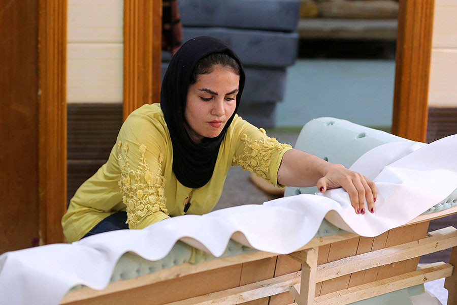 'But you're a woman': Iraqi furniture-maker carves up stereotypes