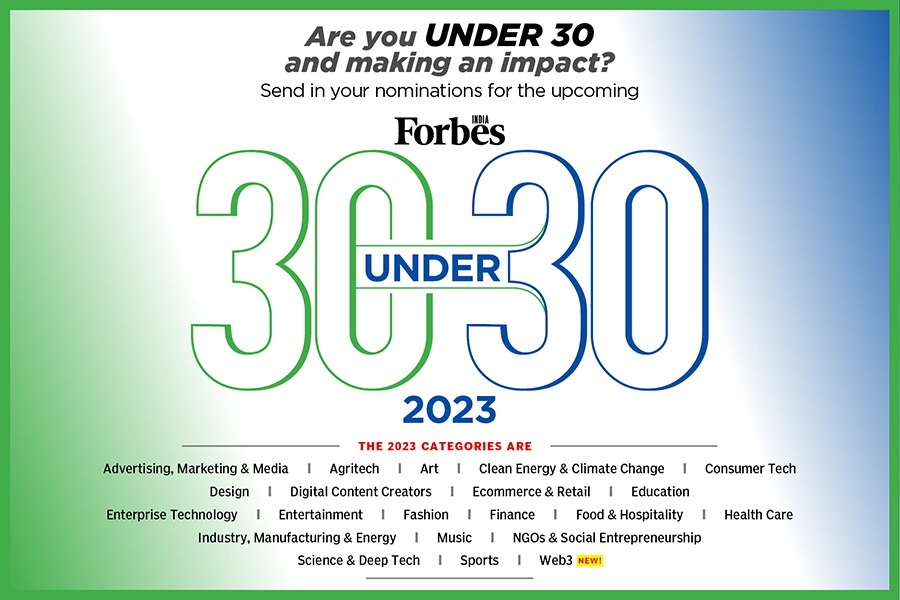 Forbes India 30 Under 30: We are looking for the Class of 2023. Nominate yourself today