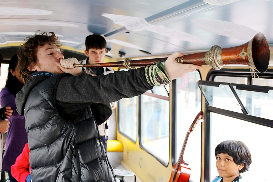 Music on wheels: Musical bus gives kids in London access to instruments