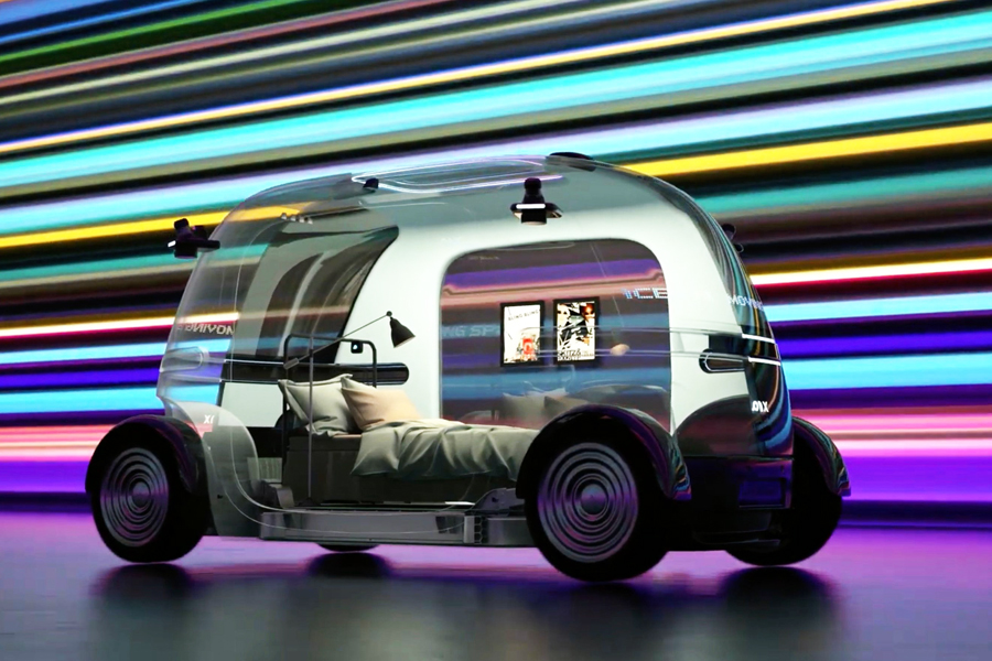 Robobus: Autonomous shuttles for working, gaming, exercising or even sleeping on the move