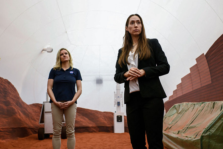 NASA unveils 'Mars' habitat for year-long experiments on Earth