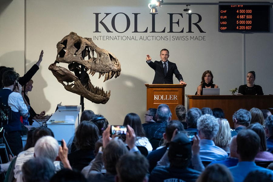 Trinity the T-Rex claws in more than  million at auction