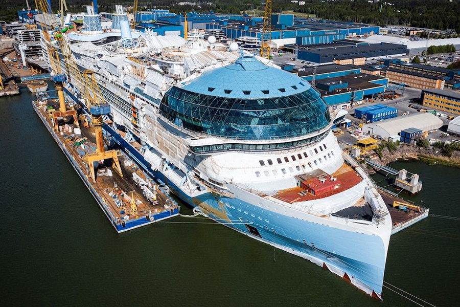 World's largest cruise ship to set sail as the industry rebounds