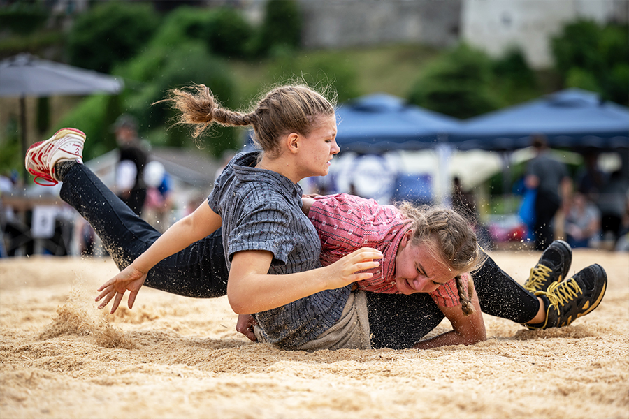 Women wrestlers battle for equality with Swiss 'schwinger kings'