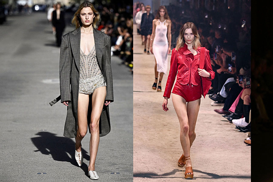 Hot pants and ballet flats captivated the fashion crowd's attention in 2023