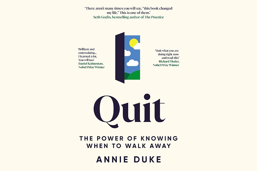 Bookstrapping: Annie Duke writes about the power of knowing when to walk away in the new book 'Quit'