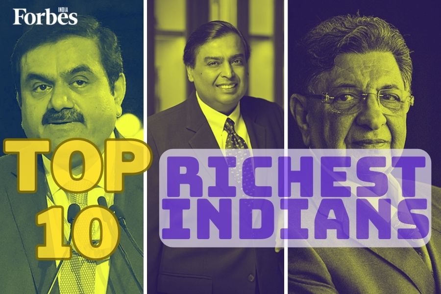 The top 10 richest people in India in 2024
