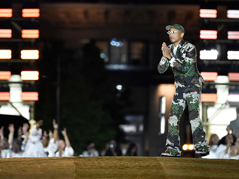 Pharrell Williams blends fashion and music at debut Paris show