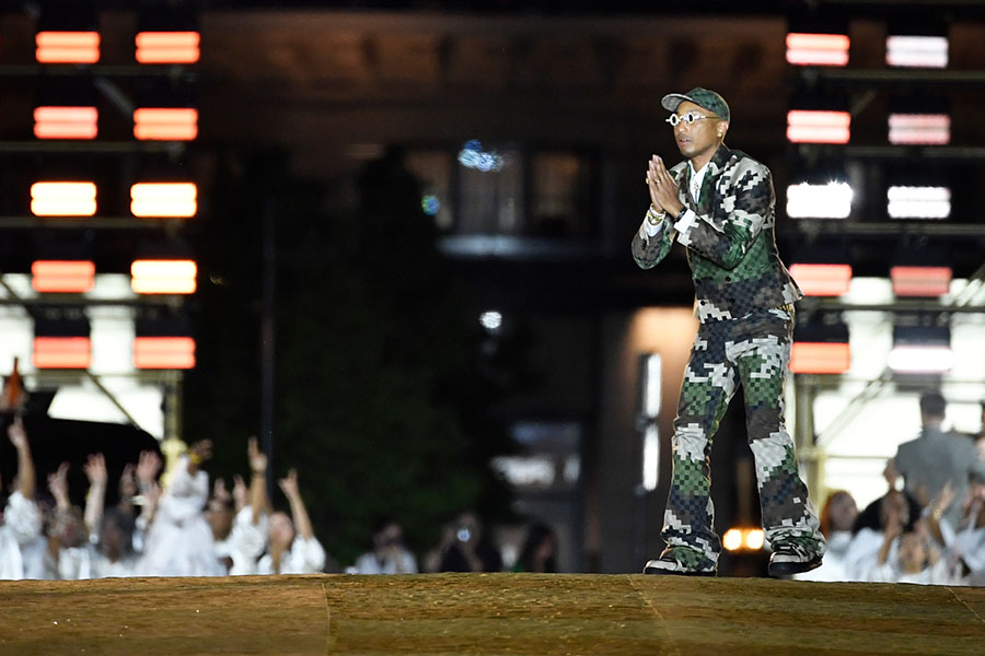 Pharrell brings gospel party to Paris with fashion debut at LVMH
