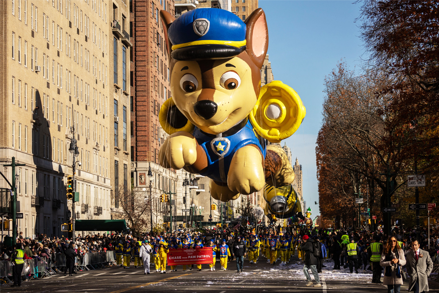 Photo of the day: Patroling Macy's Thanksgiving Day Parade