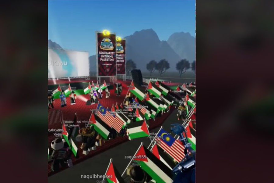 Young gamers are rallying for Palestine... on Roblox