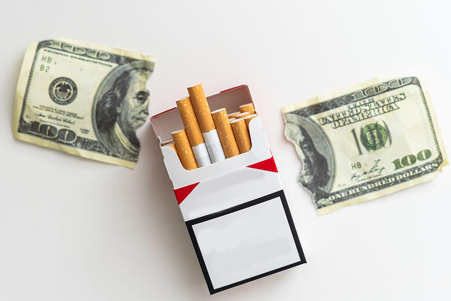 Is cost becoming an increasingly determining factor in quitting smoking?