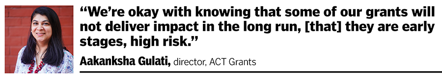 ACT Grants: Using the VC model for philanthropy