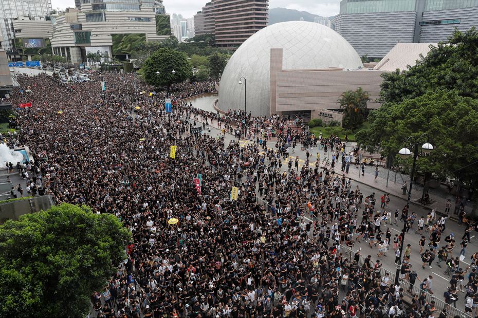 In Photos: Strikes, protests continue across Hong Kong