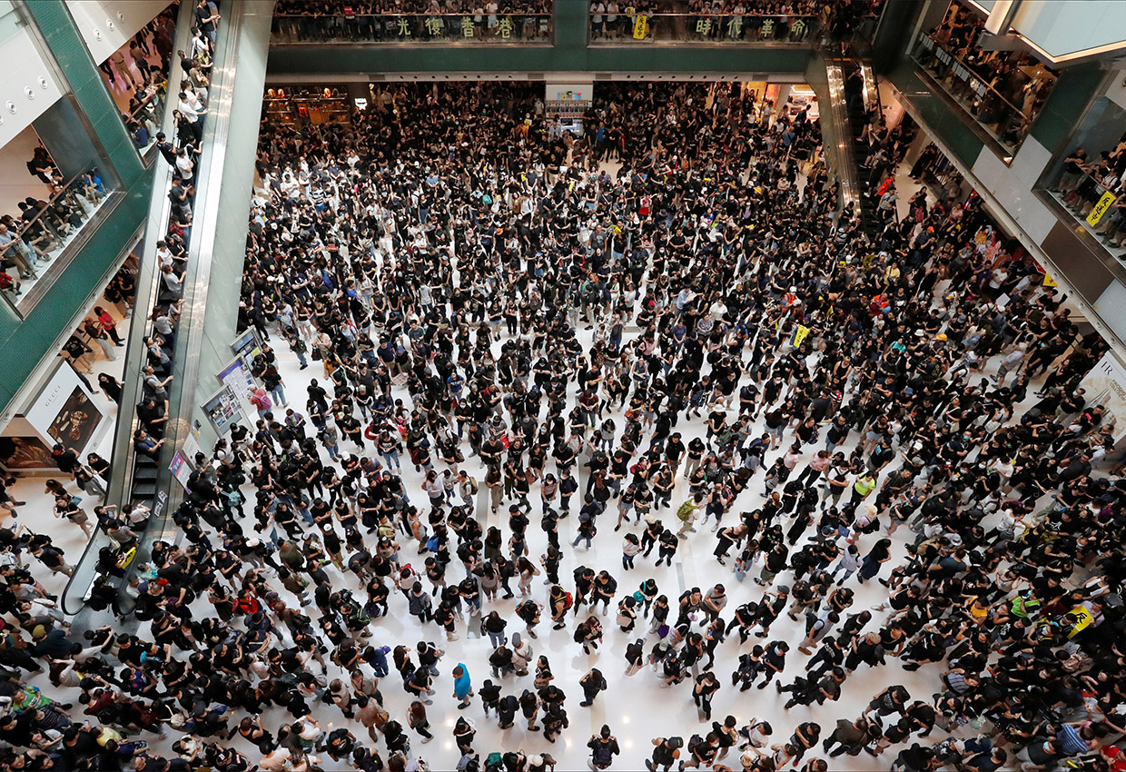In Photos: Strikes, protests continue across Hong Kong