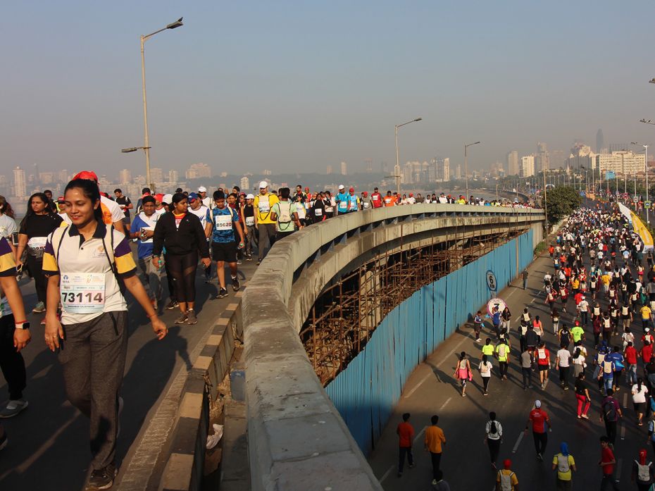 City on the run: Snapshots from the Tata Mumbai Marathon
