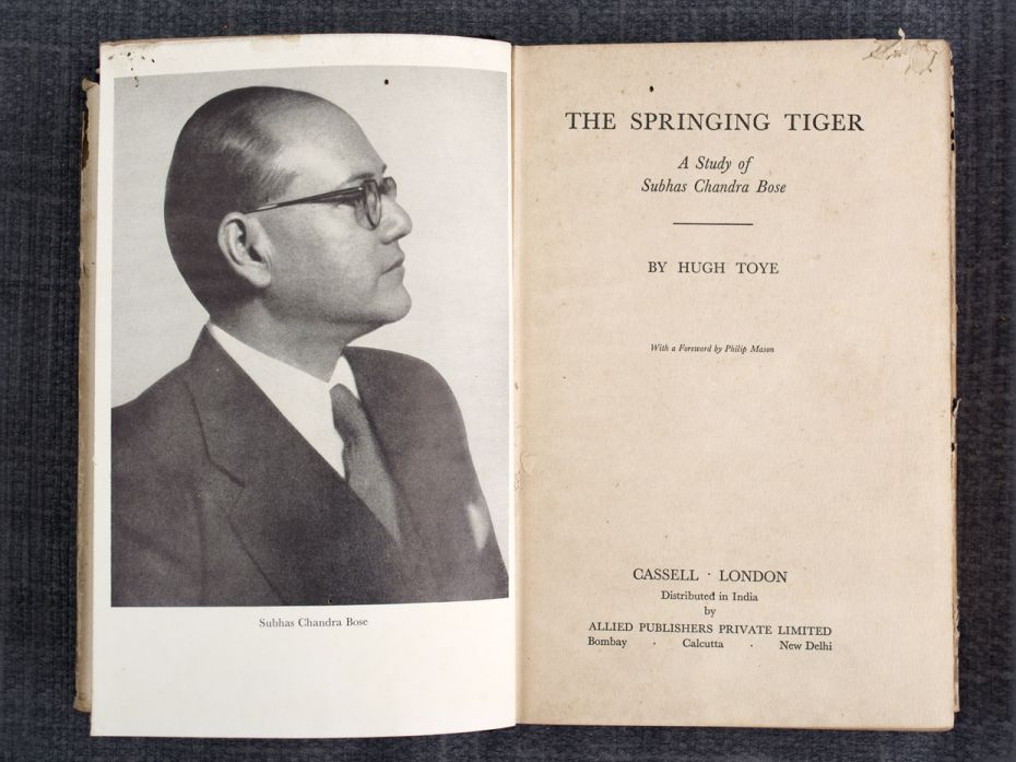 7_The Sprining Tiger_A Study of Subhas Chandra Bose_Hugh Toye_1959