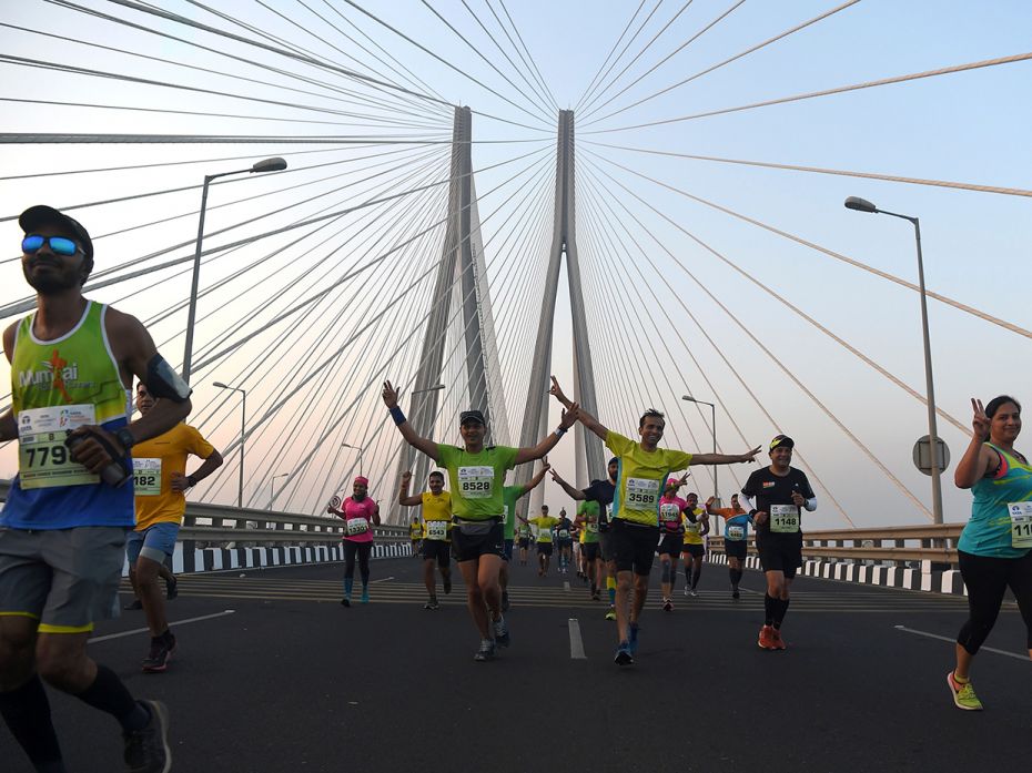 City on the run: Snapshots from the Tata Mumbai Marathon