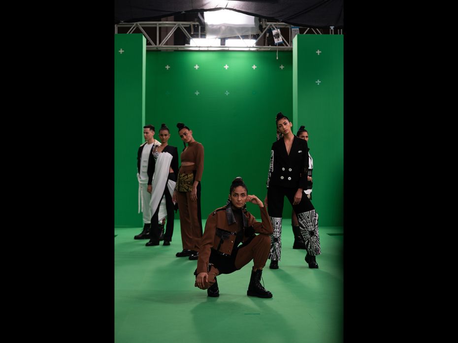 10_Behind the scenes at the green screen shoot of designer Farah Sanjana_s upcoming show at Lakmé Fashion Week 2020